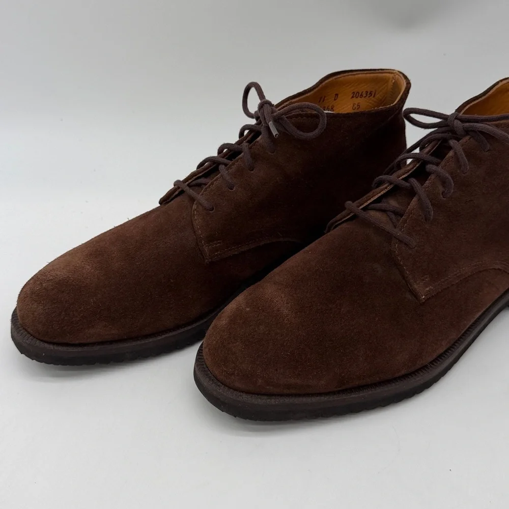 Cole Haan Roundhill Grand Waterproof Chukka Boots Brown Suede Men's Size 11D
